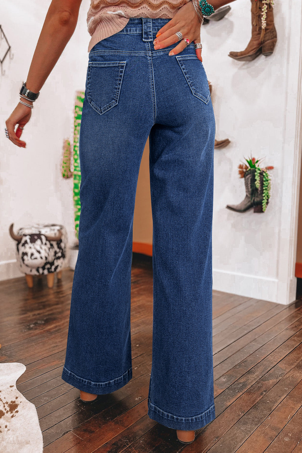 Wide Leg High Waist Jeans